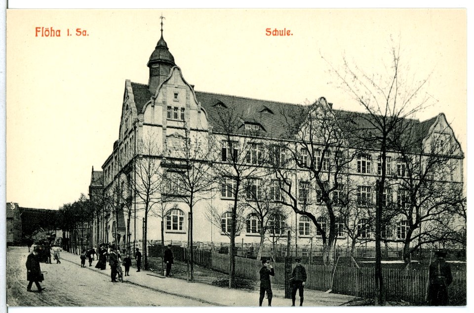 12085-Flöha-1910-Schule-Brück & Sohn Kunstverlag