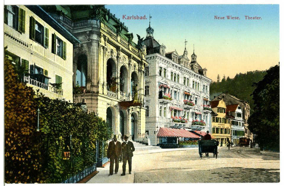 12185-Karlsbad-1910-Neue Wiese - Theater-Brück & Sohn Kunstverlag