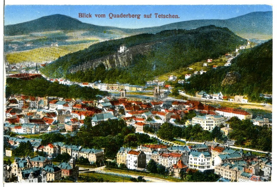 12000-Tetschen-1910-Blick auf Tetschen vom Quaderberg-Brück & Sohn Kunstverlag