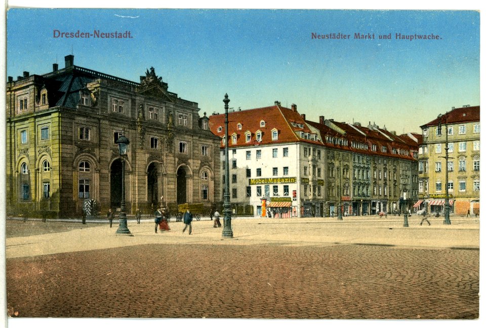 12682-Dresden-1911-Neustädter Markt und Hauptwache-Brück & Sohn Kunstverlag