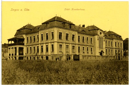10107-Torgau-1908-Städtisches Krankenhaus-Brück & Sohn Kunstverlag