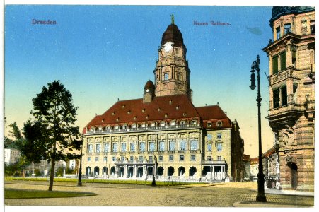 12678-Dresden-1911-Neues Rathaus-Brück & Sohn Kunstverlag