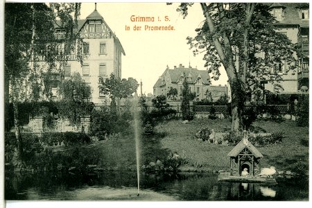 09983-Grimma-1908-In der Promenade-Brück & Sohn Kunstverlag photo