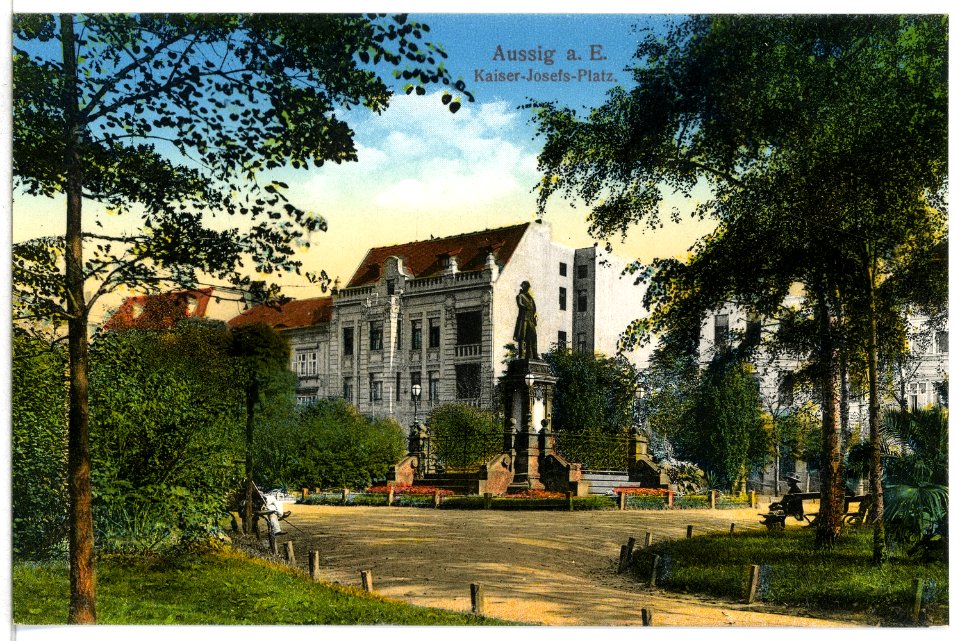 12635-Aussig-1911-Kaiser-Josefs-Platz-Brück & Sohn Kunstverlag