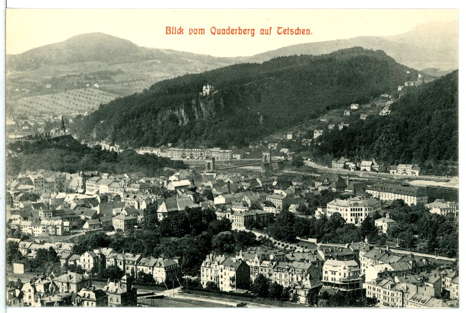 11828-Tetschen-1910-Blick vom Quaderberg auf Tetschen-Brück & Sohn Kunstverlag