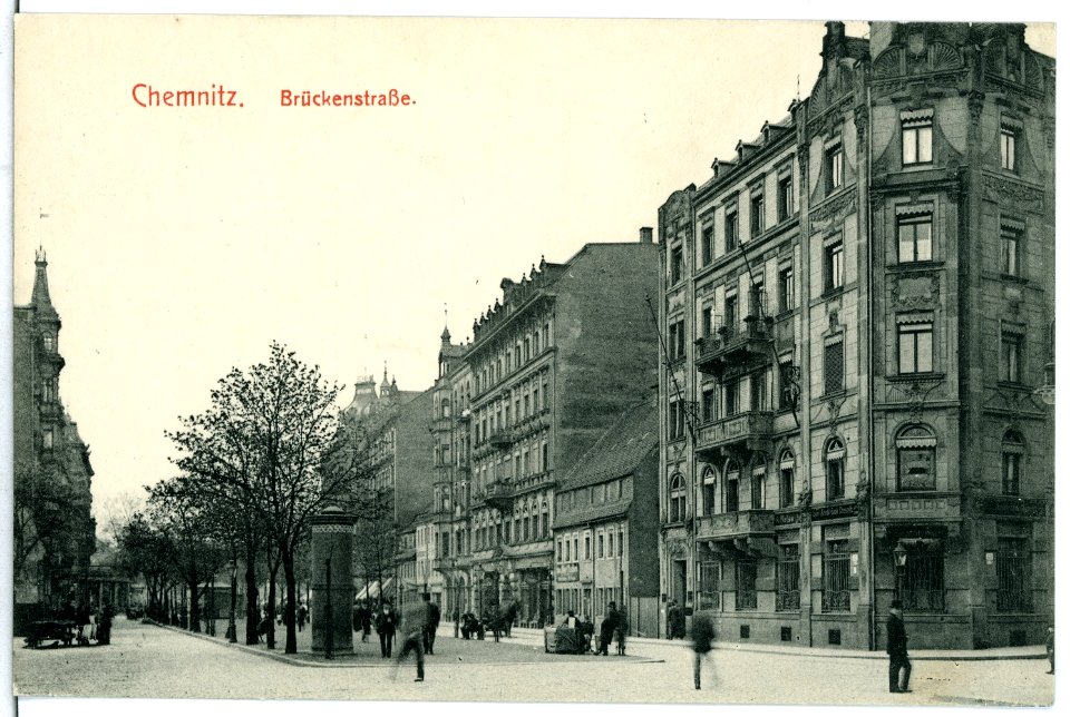12151-Chemnitz-1910-Brückenstraße-Brück & Sohn Kunstverlag
