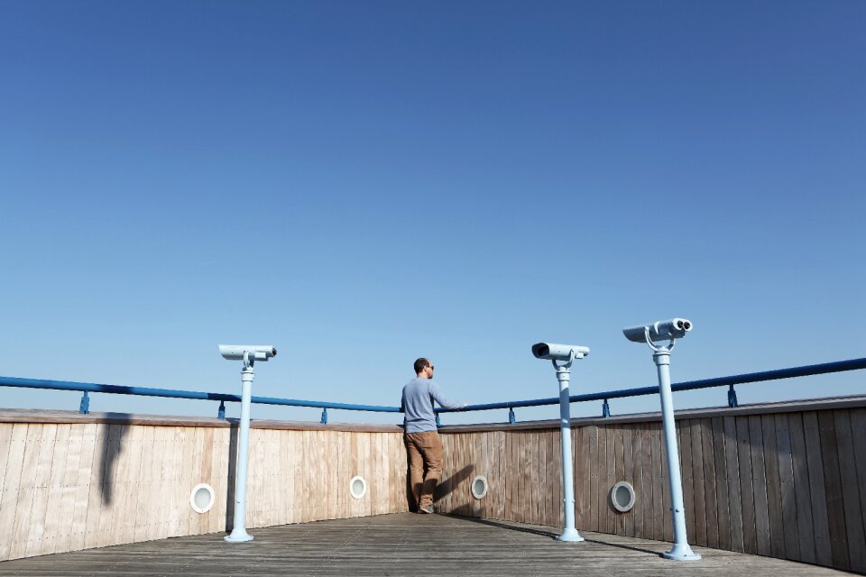 Lookout rooftop blue