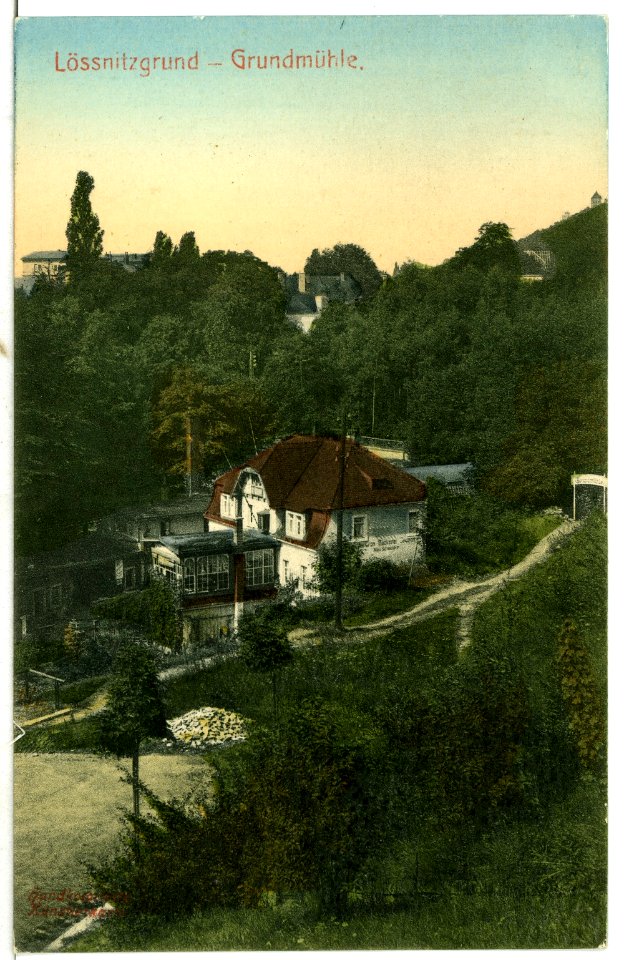 10331-Radebeul-1908-Lößnitzgrund - Grundmühle-Brück & Sohn Kunstverlag