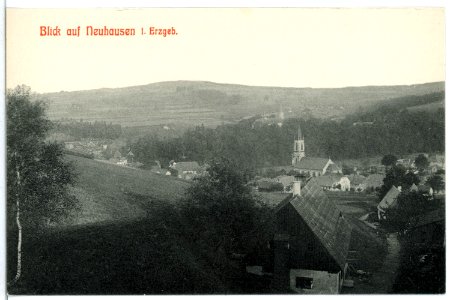 12039-Neuhausen-1910-Blick auf Neuhausen-Brück & Sohn Kunstverlag