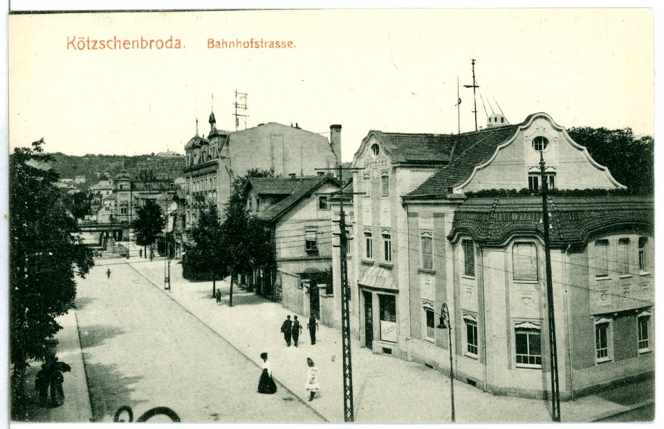 10140-Kötzschenbroda-1908-Bahnhofstrasse-Brück & Sohn Kunstverlag