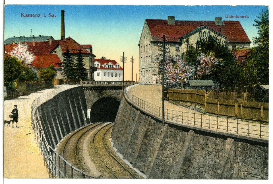 12645-Kamenz-1911-Bahntunnel-Brück & Sohn Kunstverlag