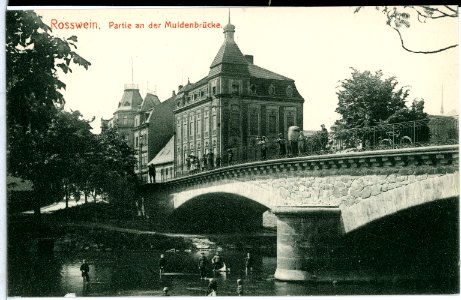 10135-Roßwein-1908-An der Muldenbrücke-Brück & Sohn Kunstverlag