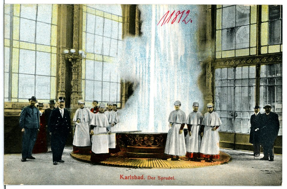 11812-Karlsbad-1910-Der Sprudel-Brück & Sohn Kunstverlag