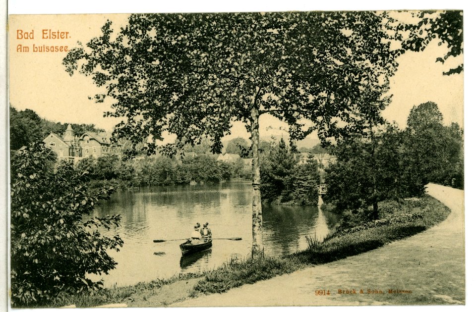 09914-Bad Elster-1908-Am Luisasee-Brück & Sohn Kunstverlag
