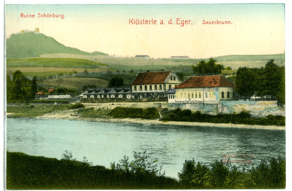 09946-Klösterle-1908-Ruine Schönburg - Sauerbrunn-Brück & Sohn Kunstverlag