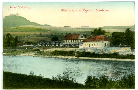 09946-Klösterle-1908-Ruine Schönburg - Sauerbrunn-Brück & Sohn Kunstverlag