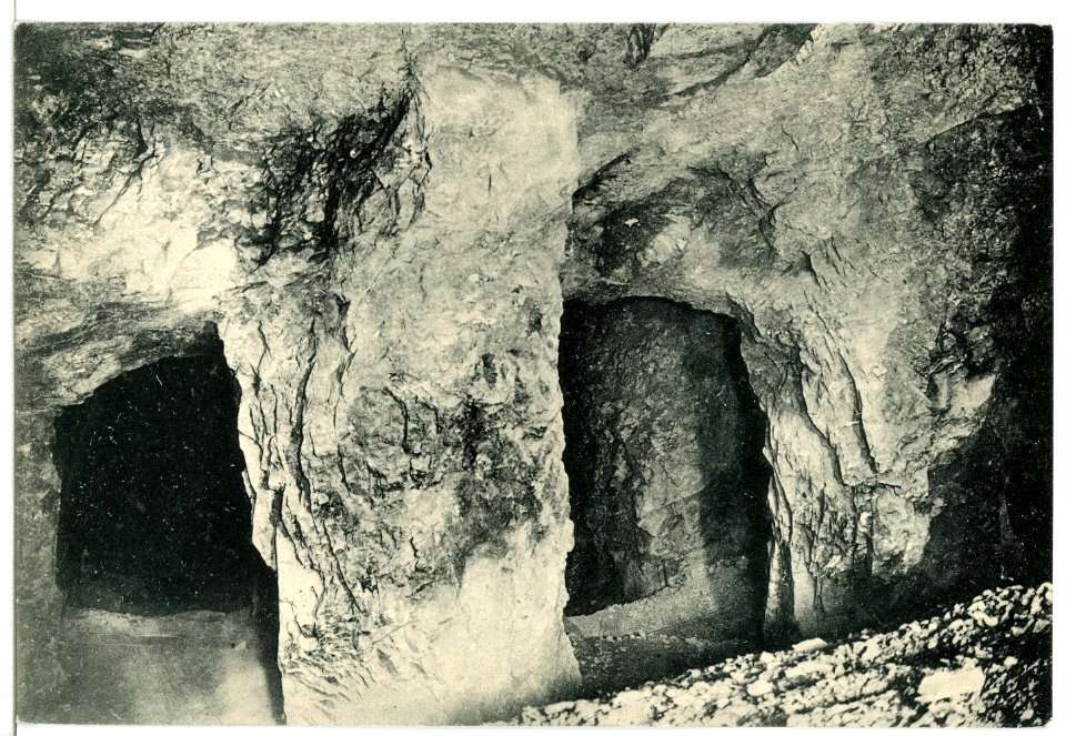 11794-Miltitz-1910-Kalkwerk, Natürliche Säulen aus Kalkstein-Brück & Sohn Kunstverlag