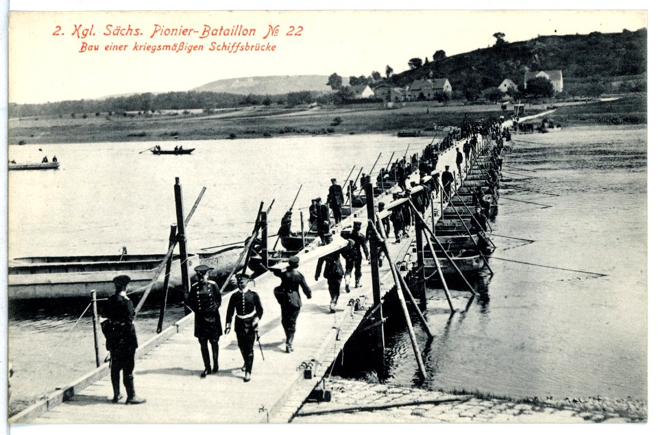 12375--1910-2. Königlich Sächsisches Pionier-Bataillon Nr. 22-Brück & Sohn Kunstverlag
