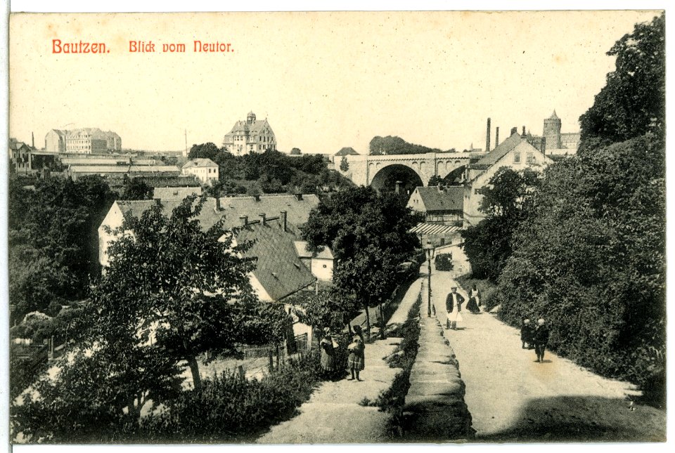 12626-Bautzen-1911-Blick vom Neutor-Brück & Sohn Kunstverlag
