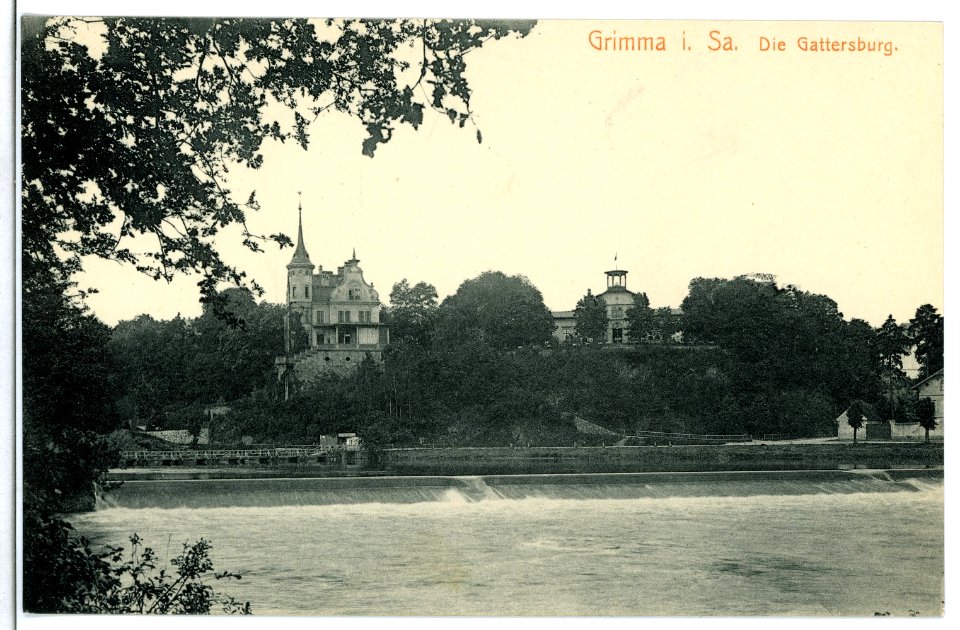 09979-Grimma-1908-Die Gattersburg-Brück & Sohn Kunstverlag