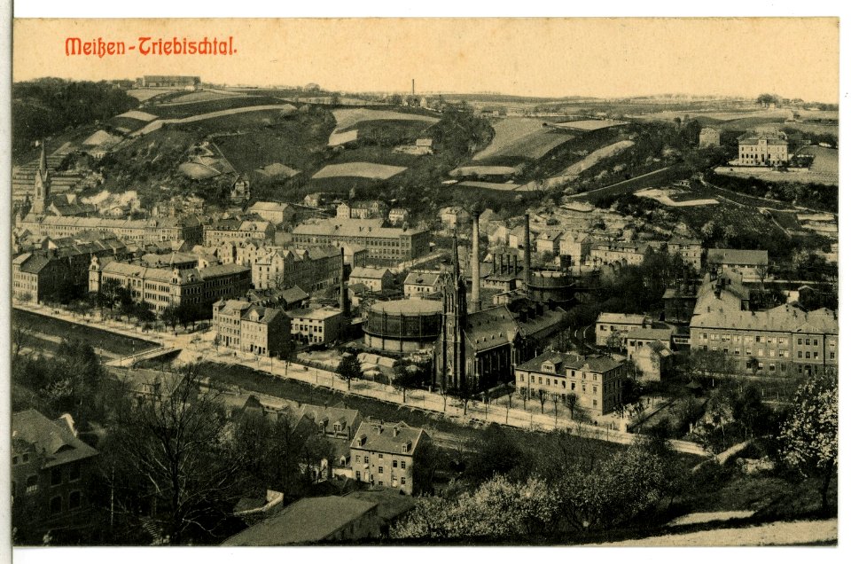 12164-Meißen-1910-Blick auf das Triebischtal-Brück & Sohn Kunstverlag