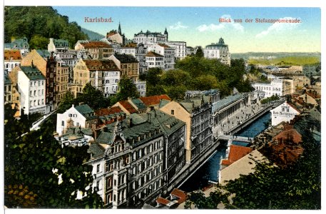 12192-Karlsbad-1910-Blick von der Stefanspromenade-Brück & Sohn Kunstverlag photo