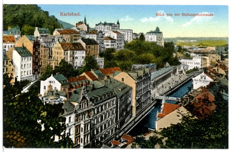 12192-Karlsbad-1910-Blick von der Stefanspromenade-Brück & Sohn Kunstverlag