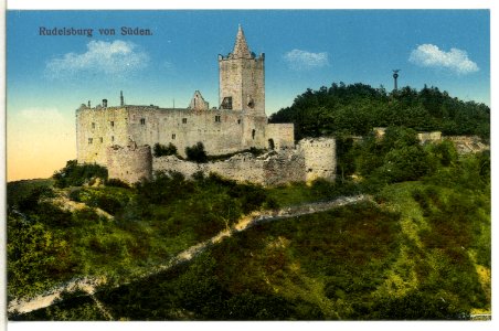 12713-Kösen-1911-Rudelsburg von Süden-Brück & Sohn Kunstverlag