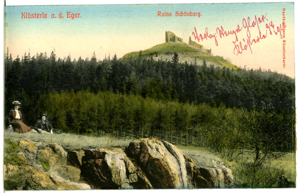 11768-Klösterle-1910-Ruine Schönburg-Brück & Sohn Kunstverlag
