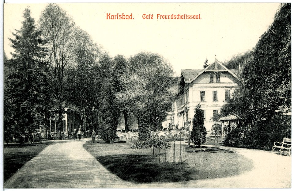12249-Karlsbad-1910-Cafe Freundschaftssaal-Brück & Sohn Kunstverlag