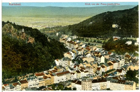 12187-Karlsbad-1910-Blick auf Karlsbad von der Franz Josefs Höhe-Brück & Sohn Kunstverlag photo