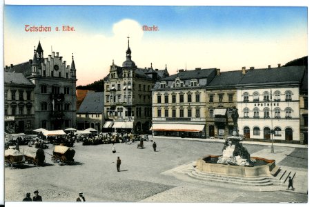 11835-Tetschen-1910-Markt-Brück & Sohn Kunstverlag
