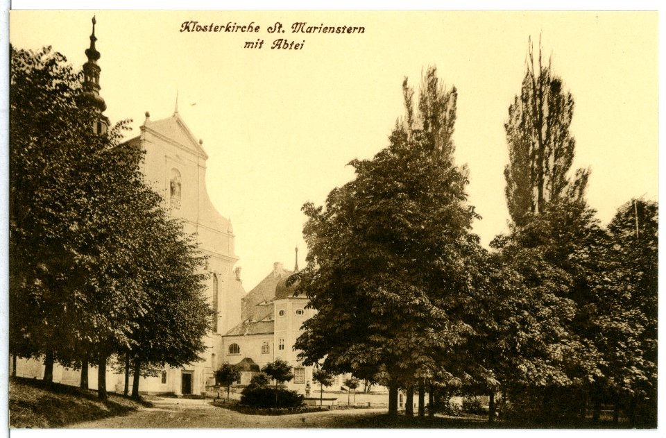 11861-Panschwitz-Kuckau-1910-Klosterkirche St. Marienstern mit Abtei-Brück & Sohn Kunstverlag