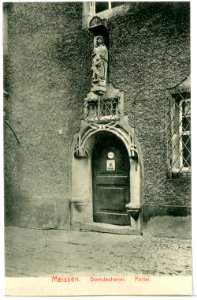 10008-Meißen-1908-Domdechanei Portal-Brück & Sohn Kunstverlag