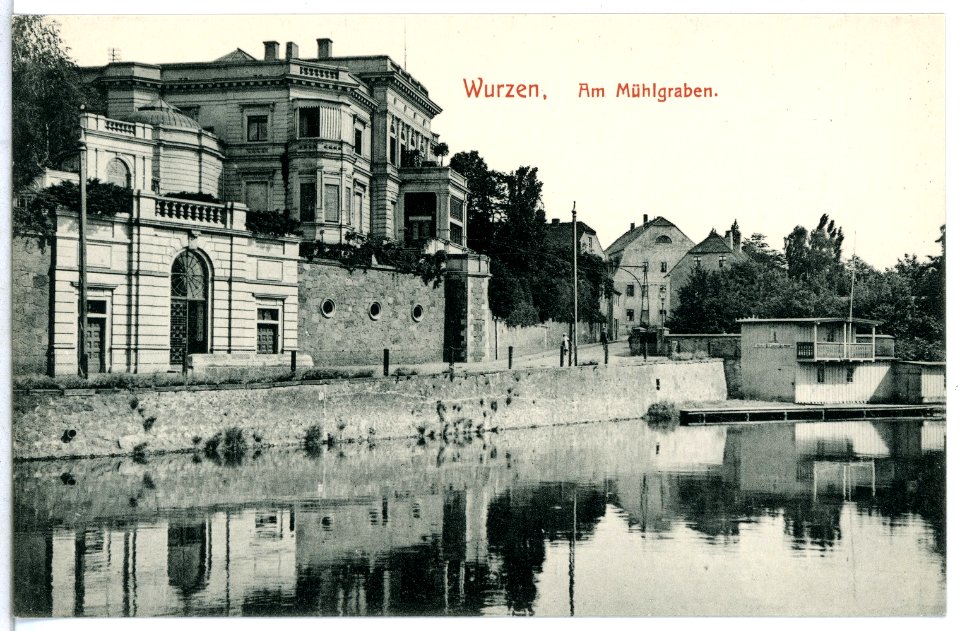 12277-Wurzen-1910-Am Mühlgraben-Brück & Sohn Kunstverlag
