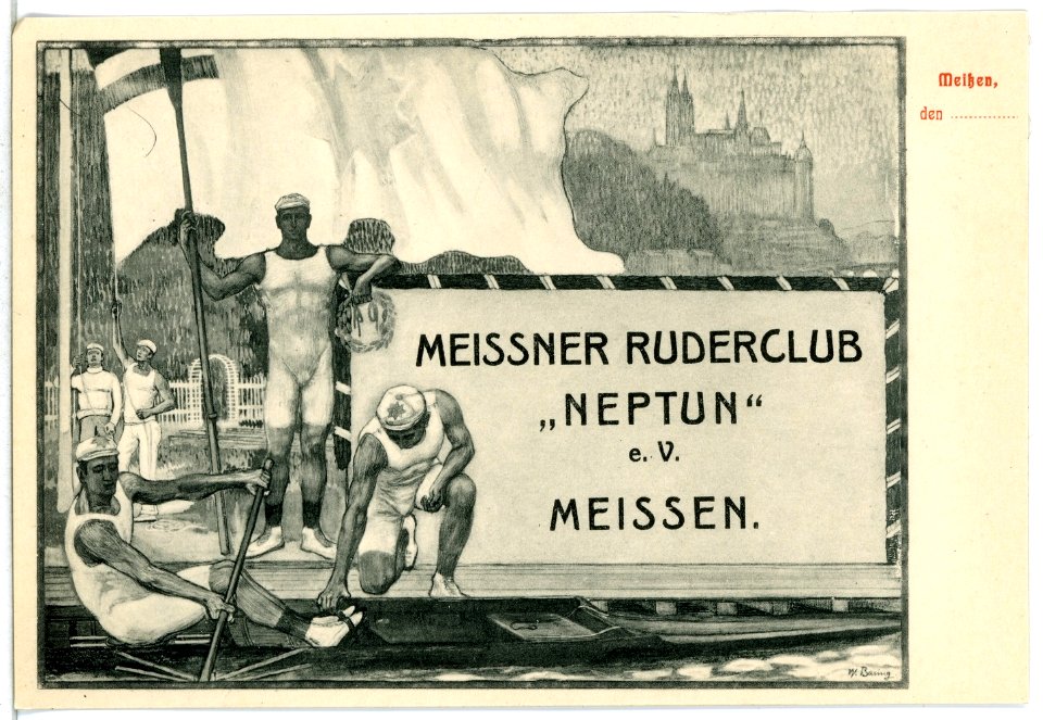 12763-Meißen-1911-Meißner Ruderclub "Neptun"-Brück & Sohn Kunstverlag