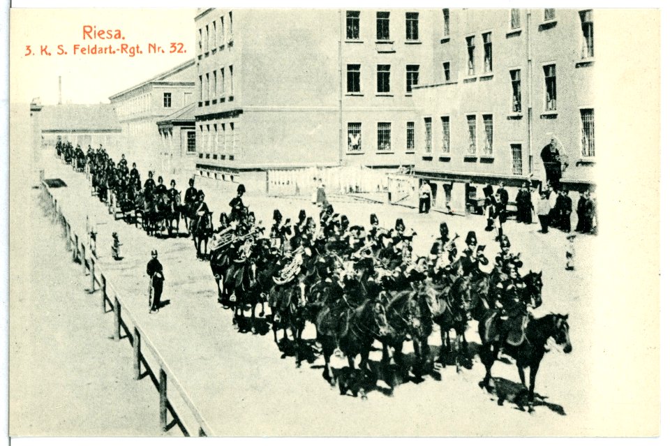11758-Riesa-1910-3. Königlich Sächsisches Feldartillerie-Regiment Nr. 32-Brück & Sohn Kunstverlag