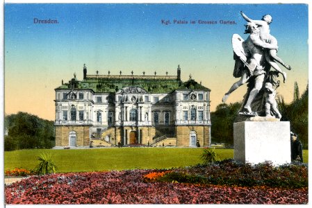 12673-Dresden-1911-Königliches Palais im Großen Garten-Brück & Sohn Kunstverlag photo