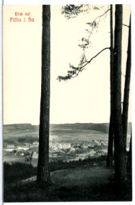 12136-Flöha-1910-Blick auf Flöha-Brück & Sohn Kunstverlag