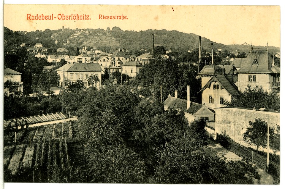 12698-Radebeul-1911-Oberlößnitz, Riesestraße-Brück & Sohn Kunstverlag