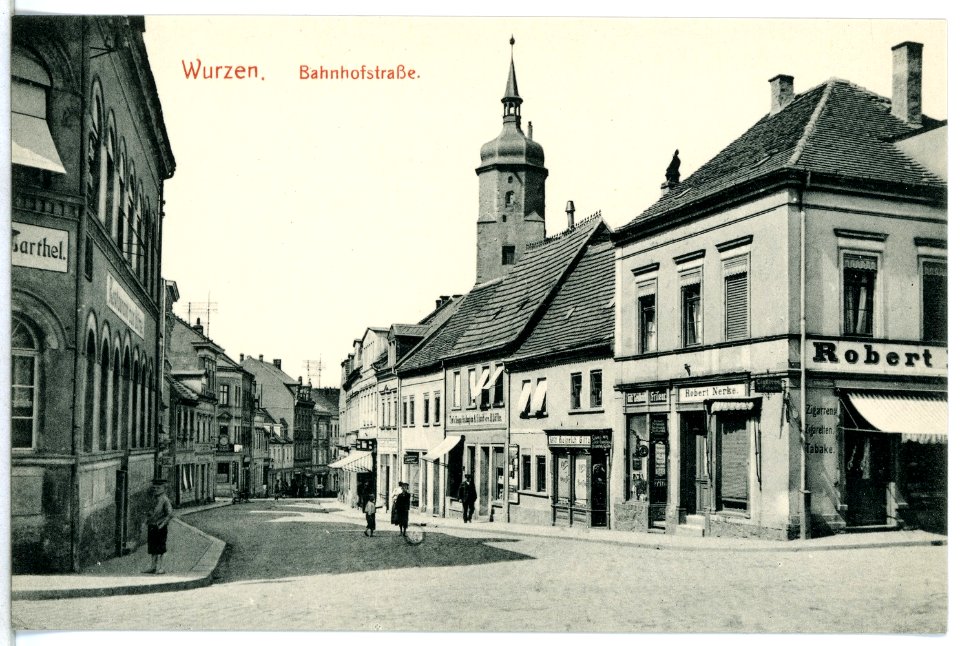 12275-Wurzen-1910-Bahnhofstraße-Brück & Sohn Kunstverlag