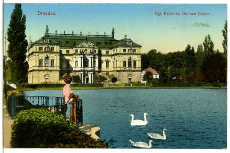 12672-Dresden-1911-Königliches Palais im Großen Garten-Brück & Sohn Kunstverlag photo