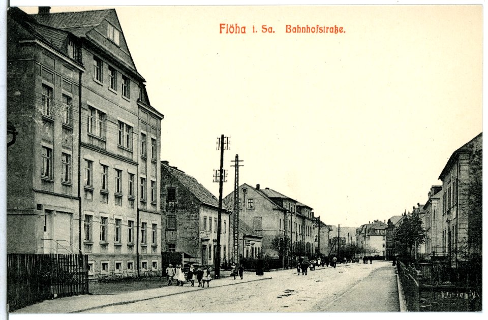 12084-Flöha-1910-Bahnhofstraße-Brück & Sohn Kunstverlag