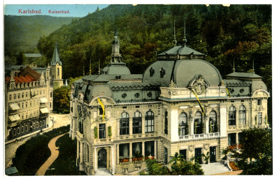 12182-Karlsbad-1910-Kaiserbad-Brück & Sohn Kunstverlag