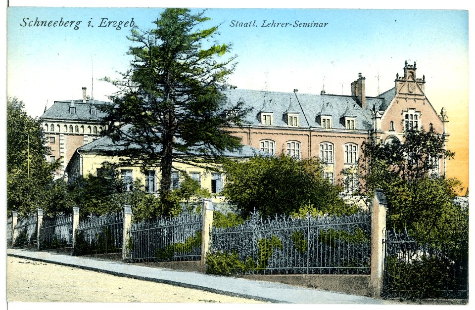 12070-Schneeberg-1910-Lehrerseminar-Brück & Sohn Kunstverlag