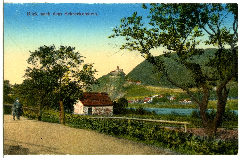 12633-Aussig-1911-Blick nach dem Schreckenstein-Brück & Sohn Kunstverlag