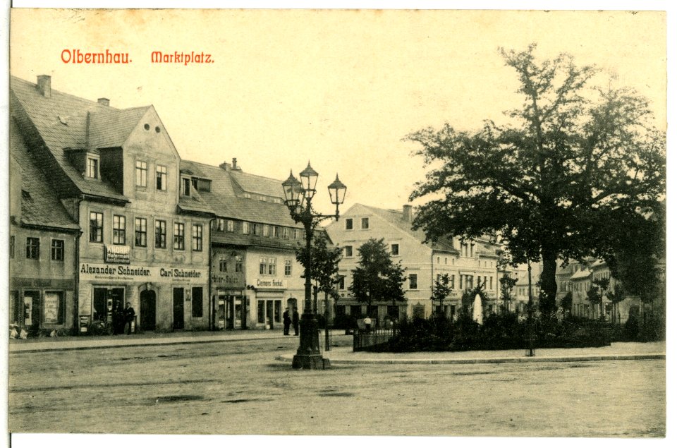 11842-Olbernhau-1910-Markt-Brück & Sohn Kunstverlag