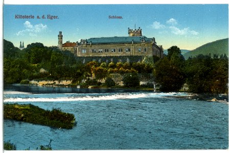12687-Klösterle-1911-Schloß, Eger-Brück & Sohn Kunstverlag