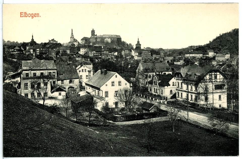 12261-Elbogen-1910-Blick auf Elbogen-Brück & Sohn Kunstverlag