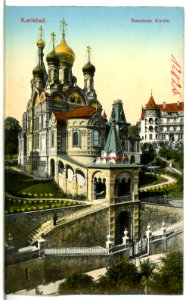 12025-Karlsbad-1910-Russische Kirche-Brück & Sohn Kunstverlag